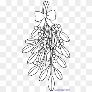 4303 X 8090 3 - Christmas Mistletoe Coloring Pages, HD Png Download
