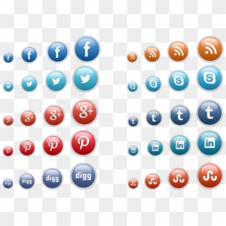 Download Zip File Of Social Media Icons - Free Social Media Icons 3d, HD Png Download