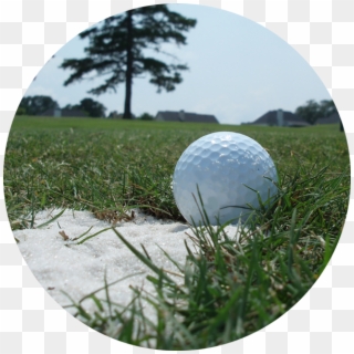 Golf-ball - Grass, HD Png Download