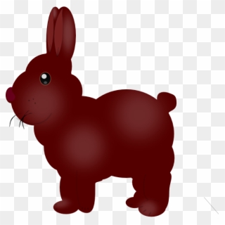 Chocolate Colored Bunny Svg Clip Arts 576 X 595 Px, HD Png Download