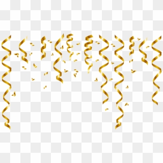Gold High Resolution Confetti Png, Transparent Png