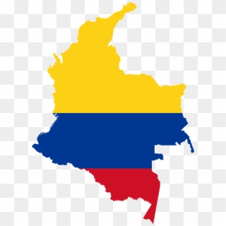 Open - Colombia Flag Map, HD Png Download