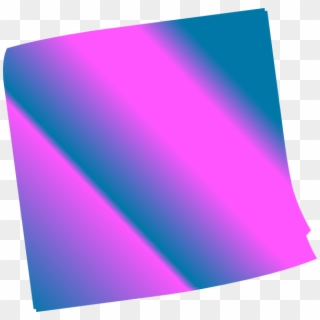 Shaded Blue Pinkn Sticky Note Svg Clip Arts 600 X 581, HD Png Download