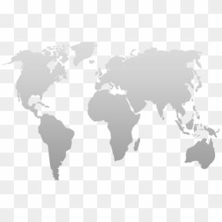 World Map Png - High Resolution Gray World Map, Transparent Png