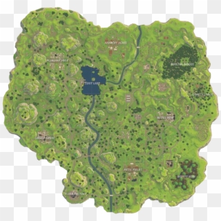 Fortnite Battle Old Royale Map Png Image - Places In Fortnite That Have Basketball Courts, Transparent Png