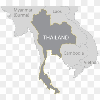 Map Thai Png - Map Of Thailand, Transparent Png