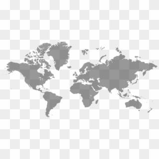 World Map Free Png Image - World Map Gray Color, Transparent Png