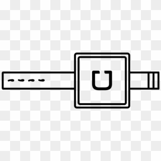 Uberwalkshareempty - Line Art, HD Png Download