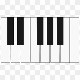 This Free Icons Png Design Of One Octave Piano Keyboard, Transparent Png