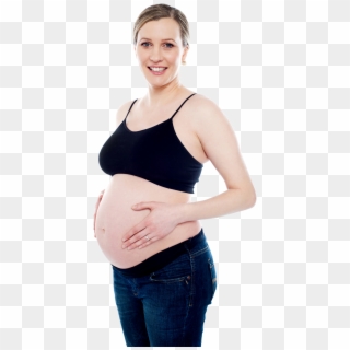 Pregnant Woman Exercise Free Png Image - Pregnant Woman Transparent, Png Download