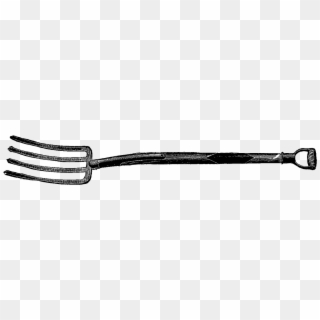 Fork Clipart - Garden Fork Clipart Black And White, HD Png Download