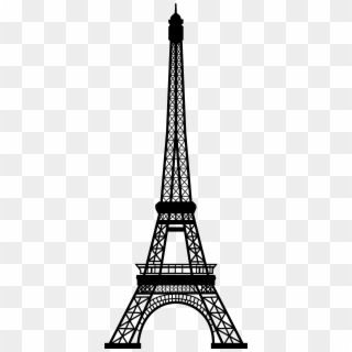 Transparent Eiffel Tower Silhouette Png Clip Art Image - Eiffel Tower Clipart Transparent Background, Png Download