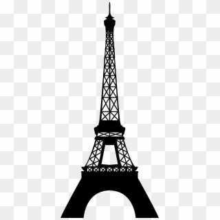 Eiffel Tower Silhouette Transparent Png Clip Art Image - Eiffel Tower Silhouette Transparent Background, Png Download
