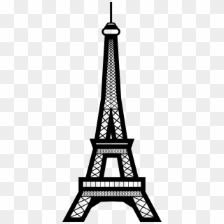 Black Eiffel Tower Png Clipart, Transparent Png