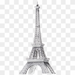 Metal Earth Online Store - Eiffel Tower Black And White Etching, HD Png Download