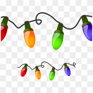 Drawn Christmas Lights Draw String - Clipart Christmas Light, HD Png Download
