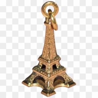 10k Gold Eiffel Tower Paris France Charm/pendant From, HD Png Download