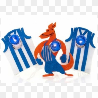 Kangaroos Afl Decorative Mascot And Guernsey String - Cartoon, HD Png Download