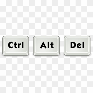 Ctrl Alt Delete - Teclas Ctrl Alt, HD Png Download