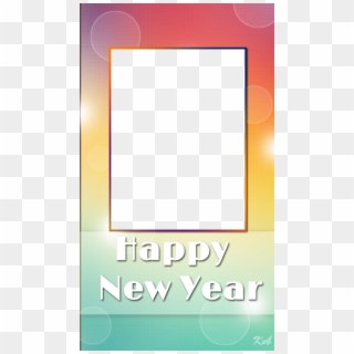 Multicolor New Year Frame - Happy New Year Transparent Photo Frames, HD Png Download