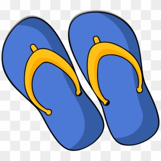 Sandals Clipart Yellow Slipper - Sandals Clip Art, HD Png Download