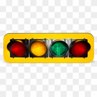 Polycarbonate-framed Horizontal Traffic Signals - Traffic Light On Its Side, HD Png Download