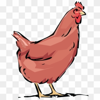 Free Clipart Of A Chicken Hen - Cock Hen Clipart, HD Png Download
