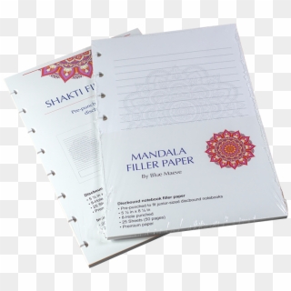 Discbound Filler Paper With Mandala Art - Flower, HD Png Download