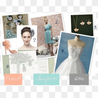 Spring Wedding, Lovebirds Wedding, Spring Inspiration - Wedding Dress, HD Png Download