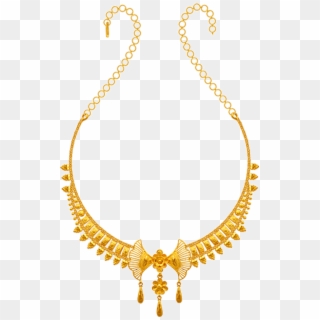 22k Yellow Gold Necklace - Pc Chandra Gold Necklace Collection, HD Png Download
