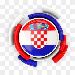 Croatia Round Flag Png, Transparent Png