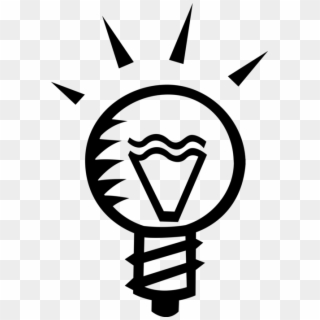 Vector Illustration Of Electric Light Bulb Symbol Of - Emblem, HD Png Download