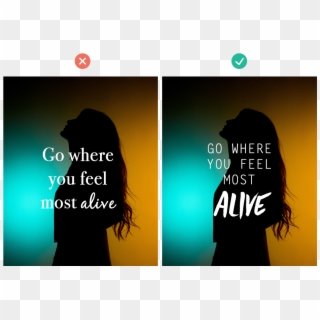 How To Add Text To Images Quick Tips For Creating Social - Silhouette, HD Png Download