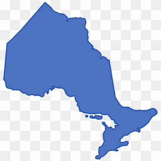 Map Ontario Blue - Simple Ontario Canada Map, HD Png Download
