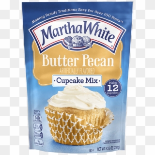 Butter Pecan Cupcake Mix - Martha White Butter Pecan Cupcakes, HD Png Download