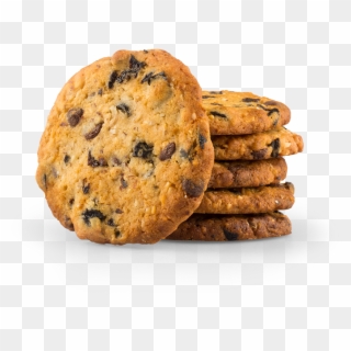 Crunchy Oat Cookie - Chocolate Chip Cookie, HD Png Download