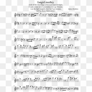 Fangirl Medley - Disney Medley Flute Sheet Music, HD Png Download