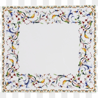 High End Square Plate Large In Earthenware - Motif, HD Png Download
