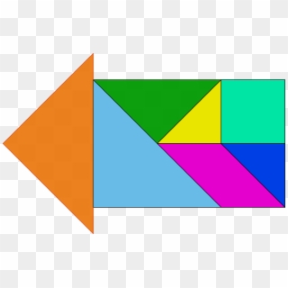 Shapes Arrow Triangle Chinese Png Image - Figuras De Tangram Faciles, Transparent Png