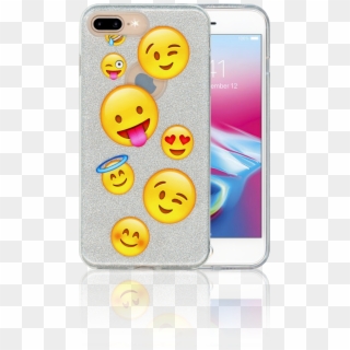 Iphone 7 Plus/8 Plus Mm Emoji Glitter Hybrid - Emoji Faces, HD Png Download