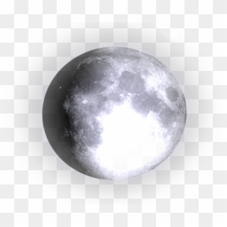 #planet #glowing #gray #freetoedit - Moon, HD Png Download