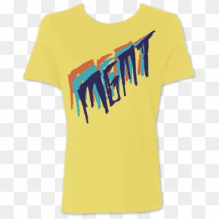 Girl's Tri Color Scratch On Yellow T Shirt - Mgmt, HD Png Download