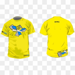 Yellow T-shirt - Active Shirt, HD Png Download