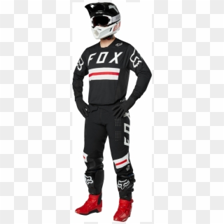 2018 Fox Racing Flexair Preest Limited Edition Black - Red And Black Fox Gear, HD Png Download