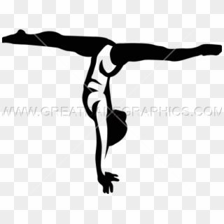 Gymnastics Silhouettes Transparent - Gymnast, HD Png Download
