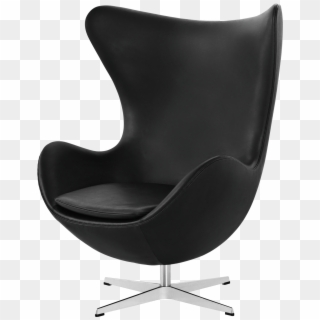 Egg Easy Chair Arne Jacobsen Black Elegance Leather - Arne Jacobsen Egg Chair 1957, HD Png Download