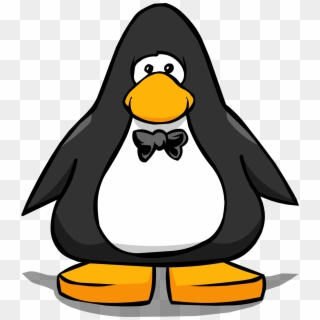 Black Bowtie From A Player Card - Penguin With A Fedora, HD Png Download