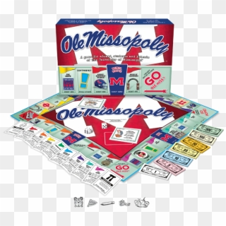 Ole Miss-opoly University Of Mississippi Monopoly Game, - Card Game, HD Png Download
