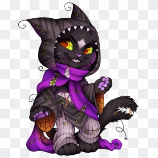 Halloween Cat Png - Spooky Cat Furvilla, Transparent Png