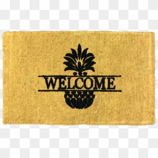 Coir Doormat Superb Wel E Pineapple Luxury Coir Doormat - Label, HD Png Download